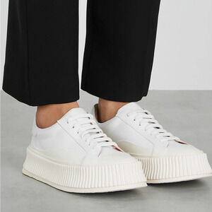 Jil Sander Round Toe Low-Top  Sneakers